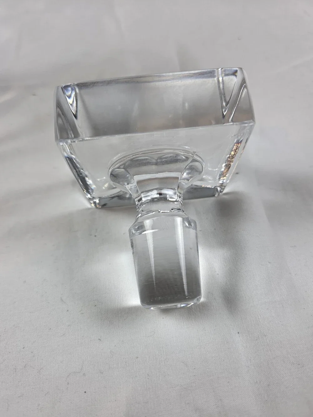 Vintage Crystal Whiskey Decanter with Stopper 9